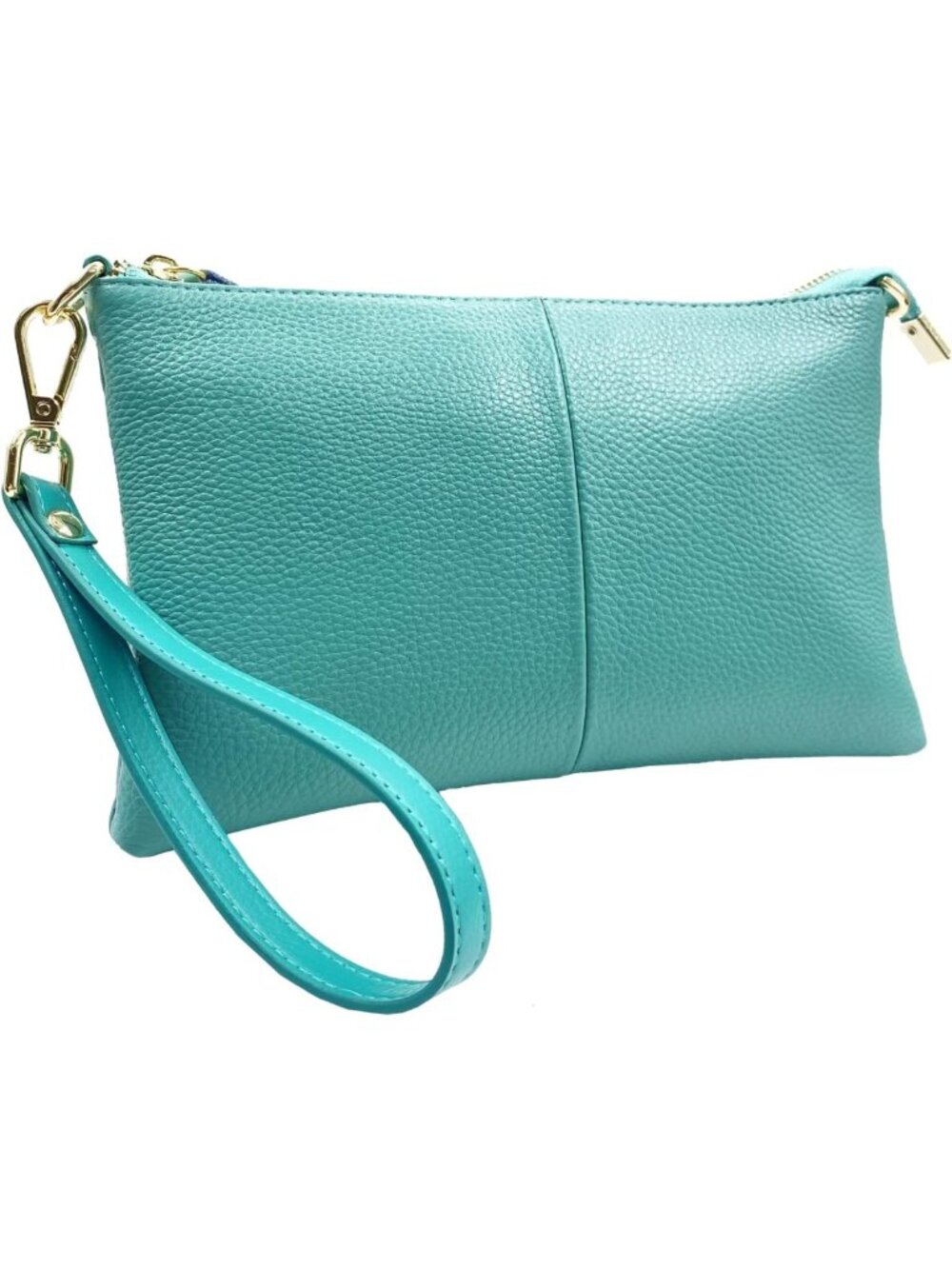 Stylish Leather Wristlet Wallet Clutch for Women - Small Crossbody Phone Bag